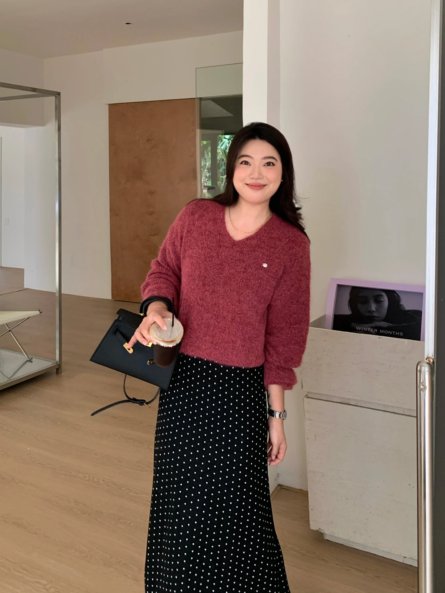 

Loose Knitted Sweater Women's V-ne plus Size Casual Sle Long Sve Top Ele plus Size Faion Autumn New Arrival