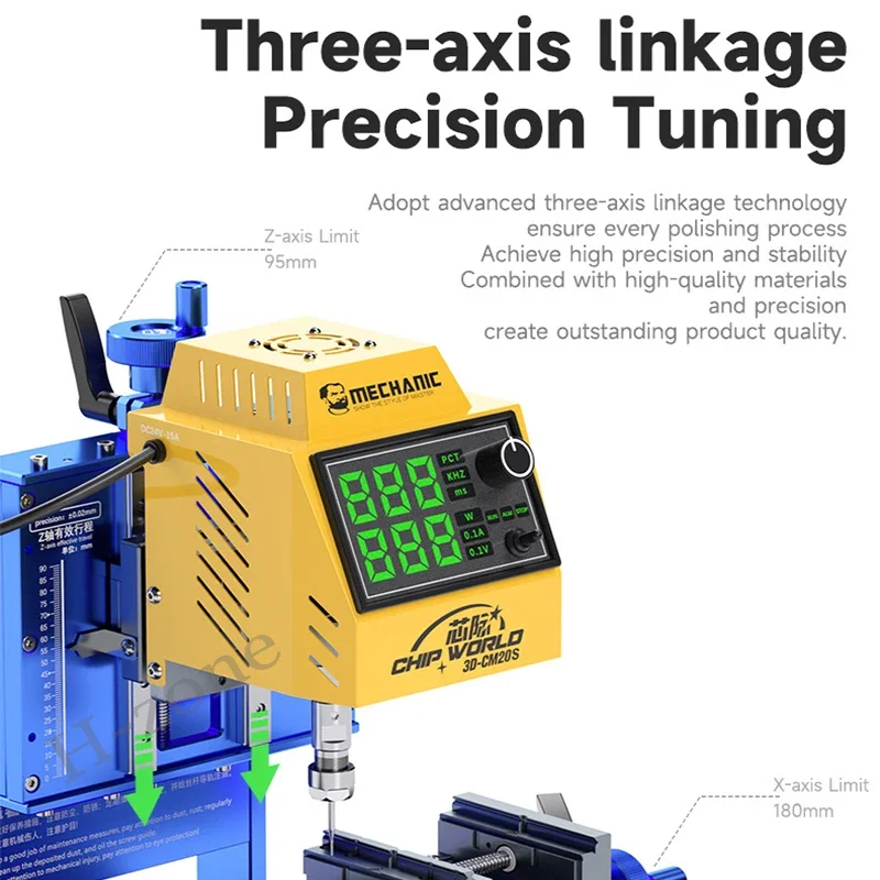 MECHANIC 3D-CM20S CNC Intelligent Motherboard Chip Grinder Machine  Fully Automatic Grinding for IPHONE 6-15 Promax