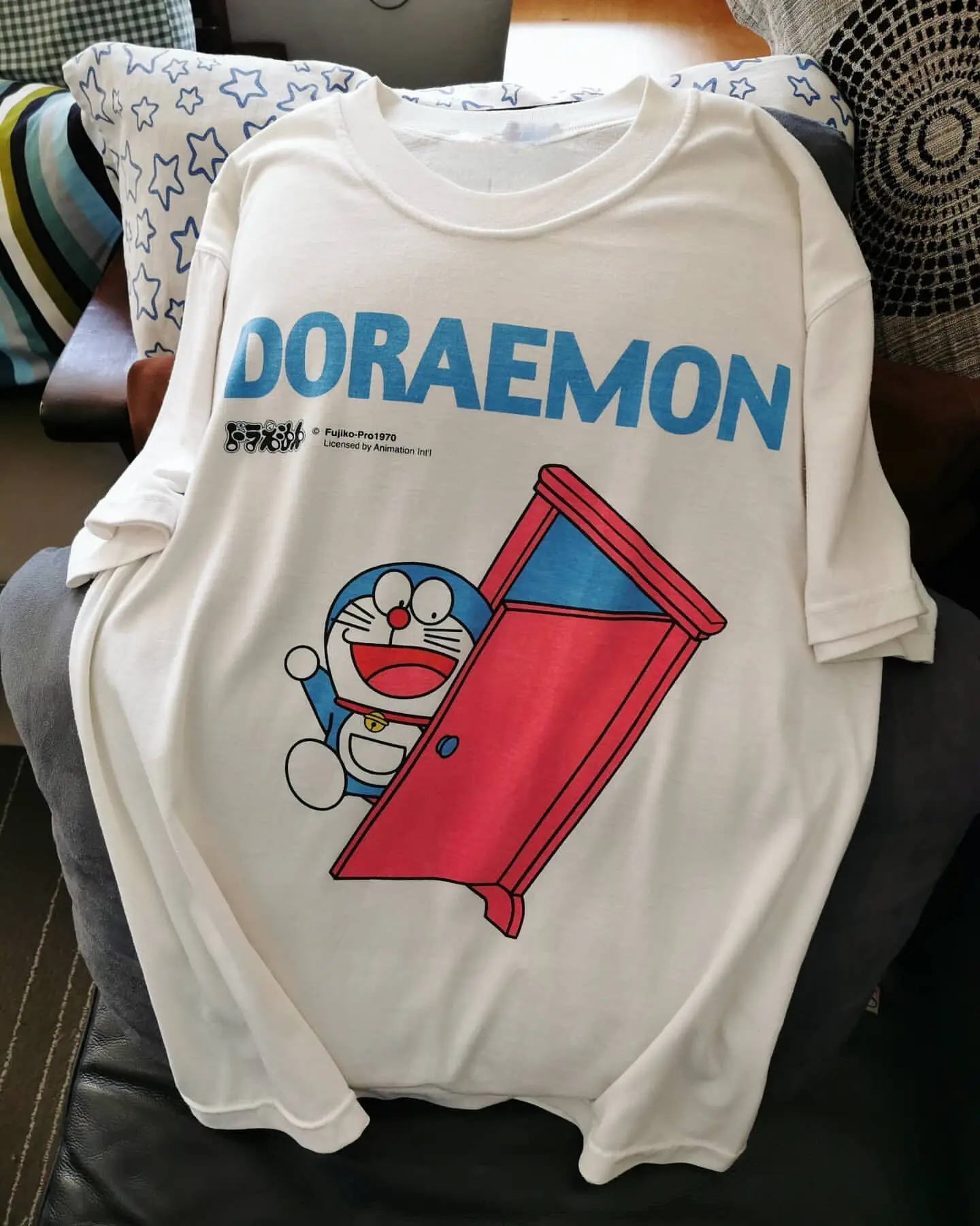 

Футболка с рисунком Robot Cat Doraemon, летняя повседневная модная мужская футболка из 100% хлопка, уличная свободная трендовая уличная мужская одежда