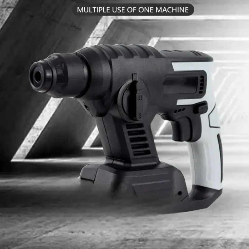 21V 1600W Li-ion Battery Operated Rotary Electric Hammers Adjustable Soft Grip Brushless Household High-power Electric Tools