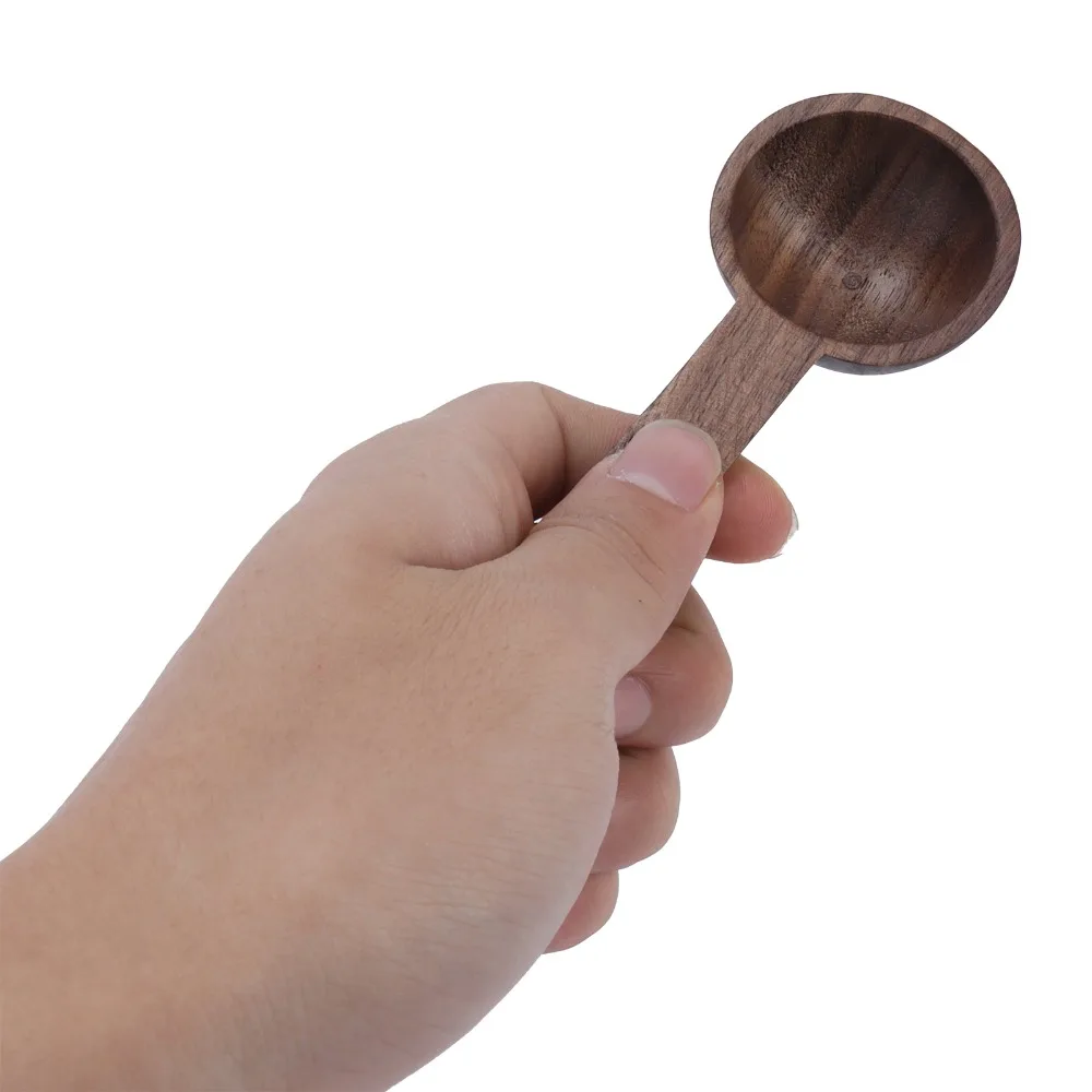 Coffee Accessories Wooden Coffee Scoop Walnut Elegant Wooden Spoon Measuring Tools Walnut Teaspoon Coffee Brewing