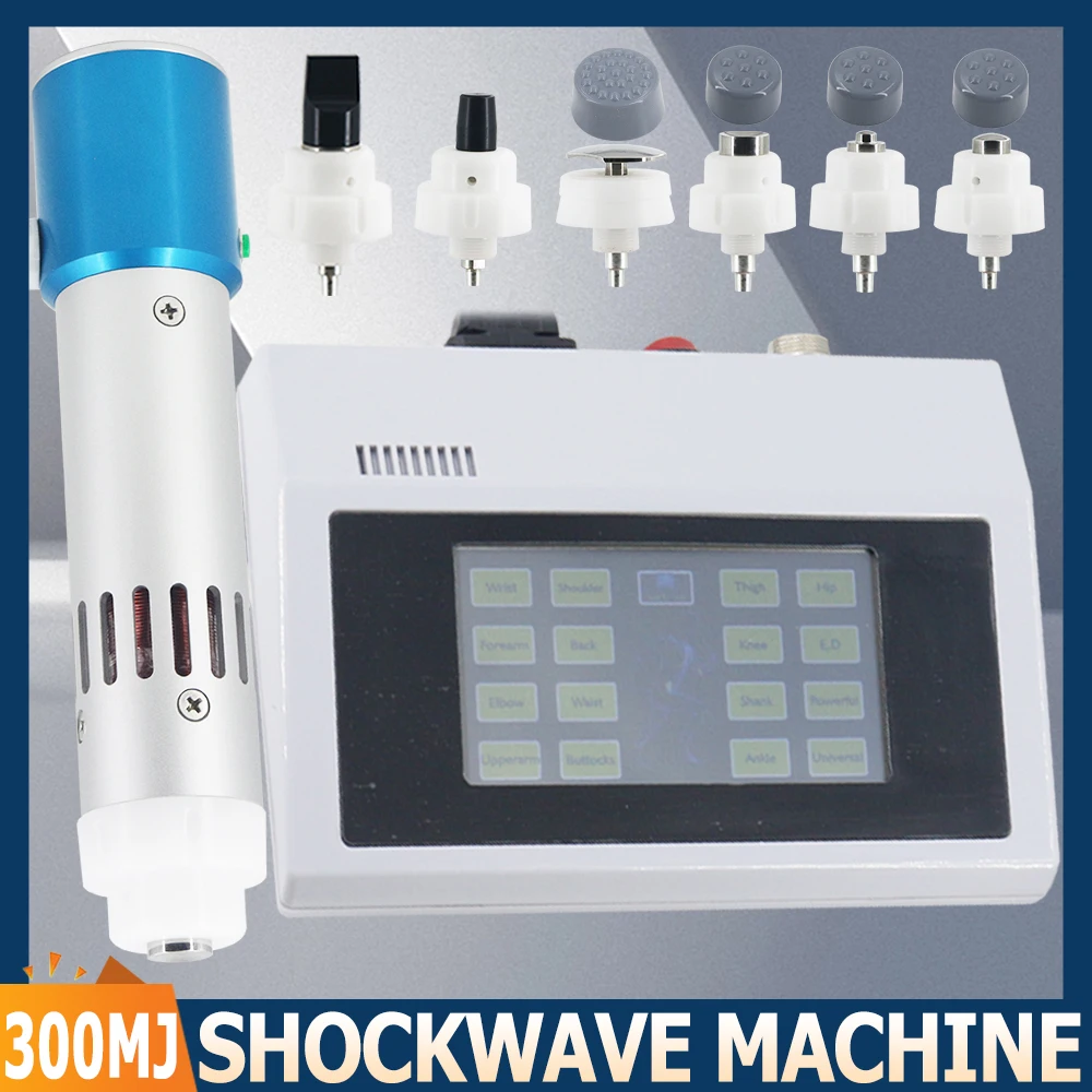 

Shock Wave Therapy Machine For ED Treatment Erectile Dysfunction Pain Relief And Massage 300MJ Physiotherapy Shockwave Massager