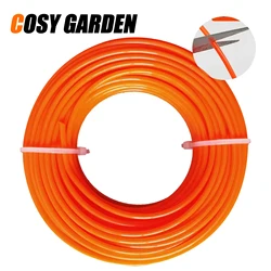 1.6mm～3mm*15M Round Nylon Trimmer Line Brush Grass Cutting Weed Rope Strimmer Tool Accessories Lawn Mower Wire