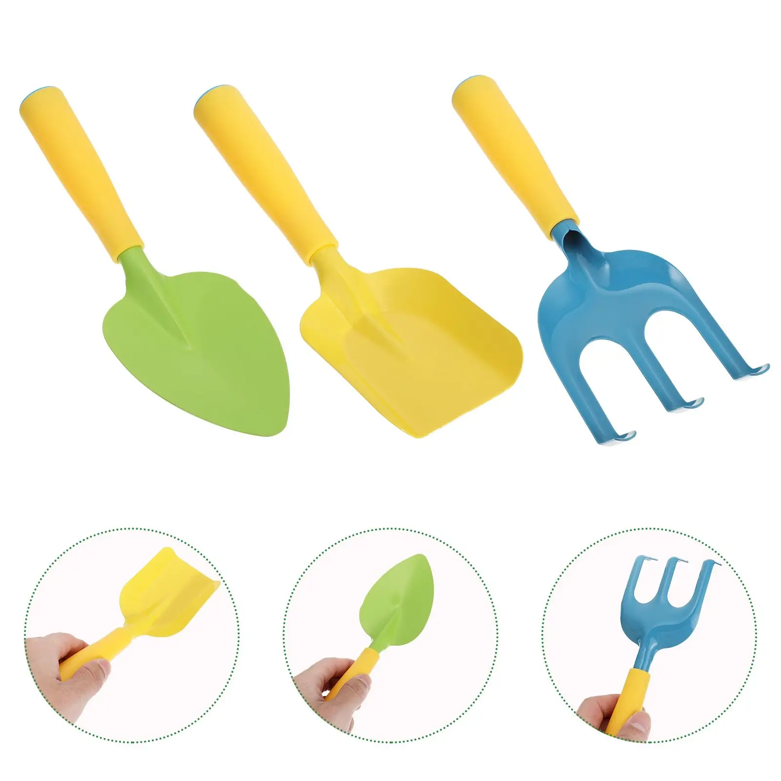 Juego de herramientas de jardín, pala para niños, juguetes para niños, Mini herramientas de plástico para plantar