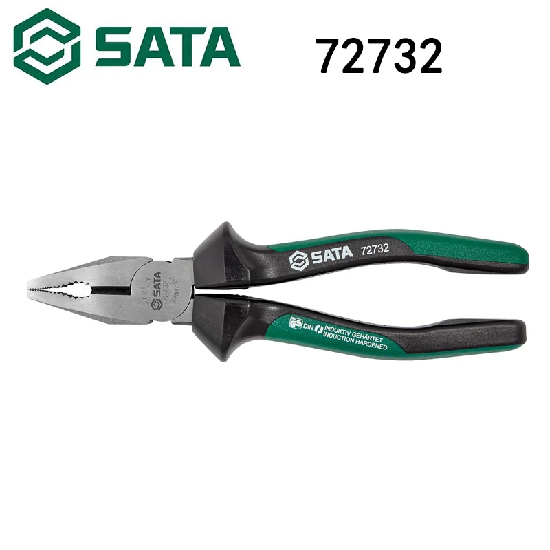 

Sata 72732 плоскогубцы для стальной проволоки плоскогубцы, многофункциональная стальная проволока серии G плоскогубцы для стальной проволоки 8"