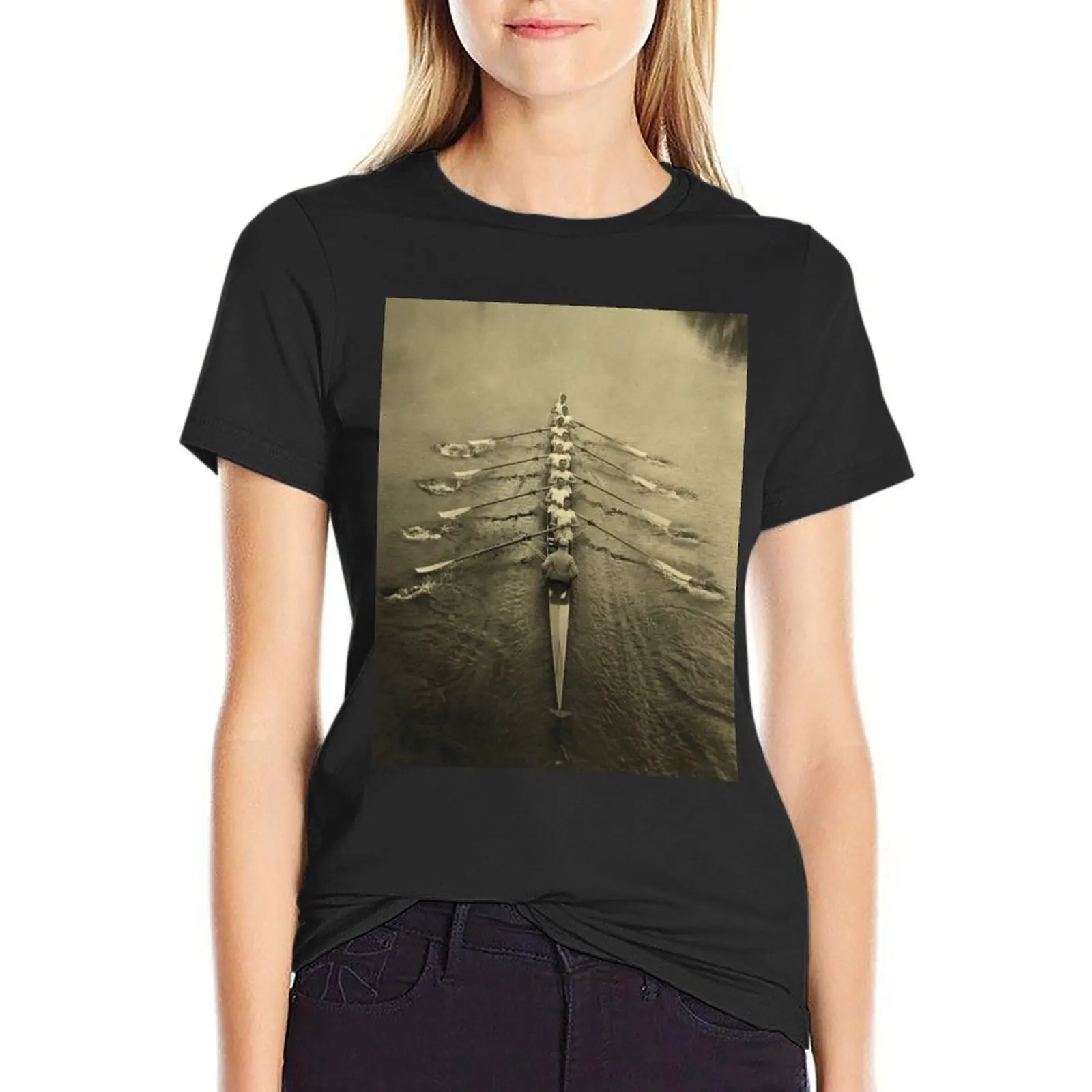 Rowing - Cambridge Crew, 1910 T-Shirt cute clothes tees tops Aesthetic clothing t-shirts for Women pack