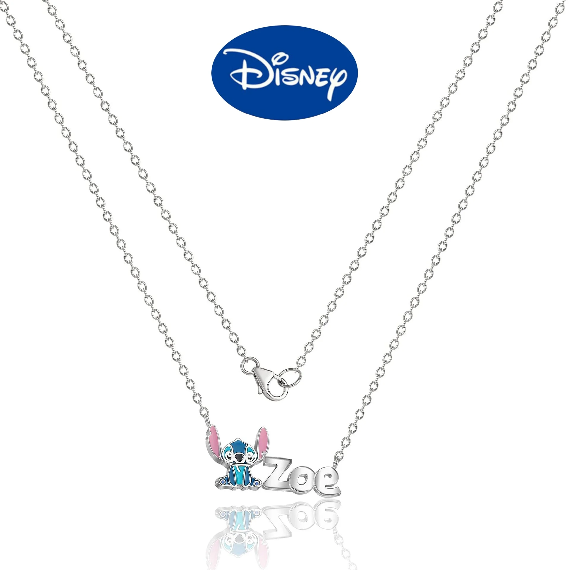 

Disney Lilo & Stitch Anime Necklaces Pendant for Girls Anime Jewelry Accessor Zoe Sweater Chains Fashion Necklace Birthday Gifts