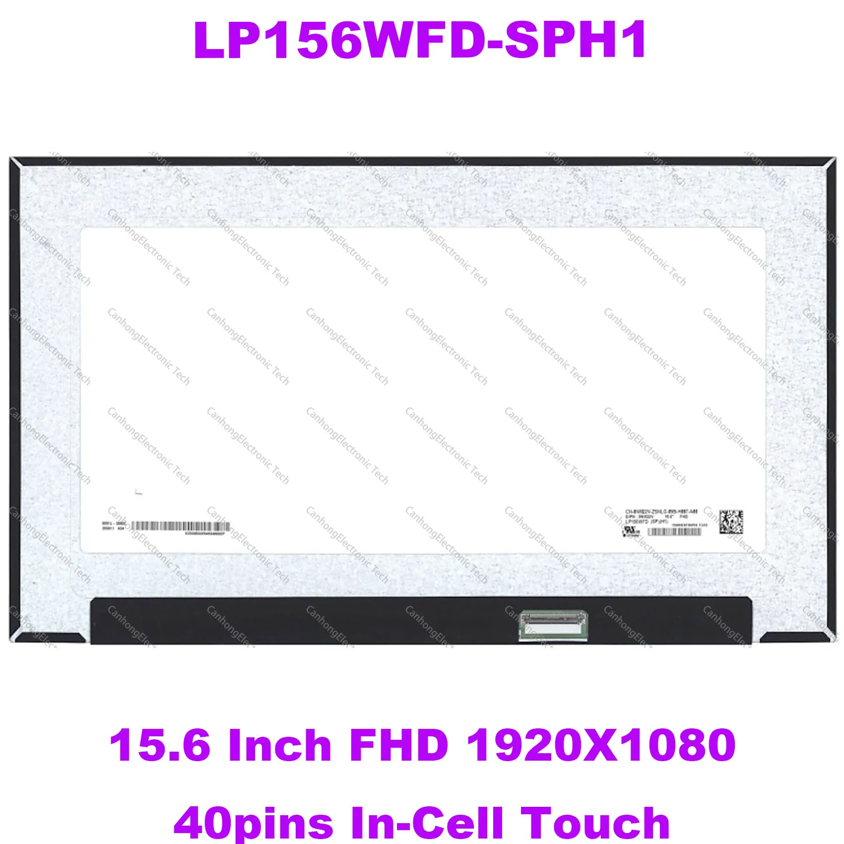 

15.6" FHD1920x1080 IPS Panel 40pins eDP Laptop LCD Touch Screen For Dell Inspiron 15 5584 B156HAK02.2 LP156WFD-SPH1 NV156FHM-T05