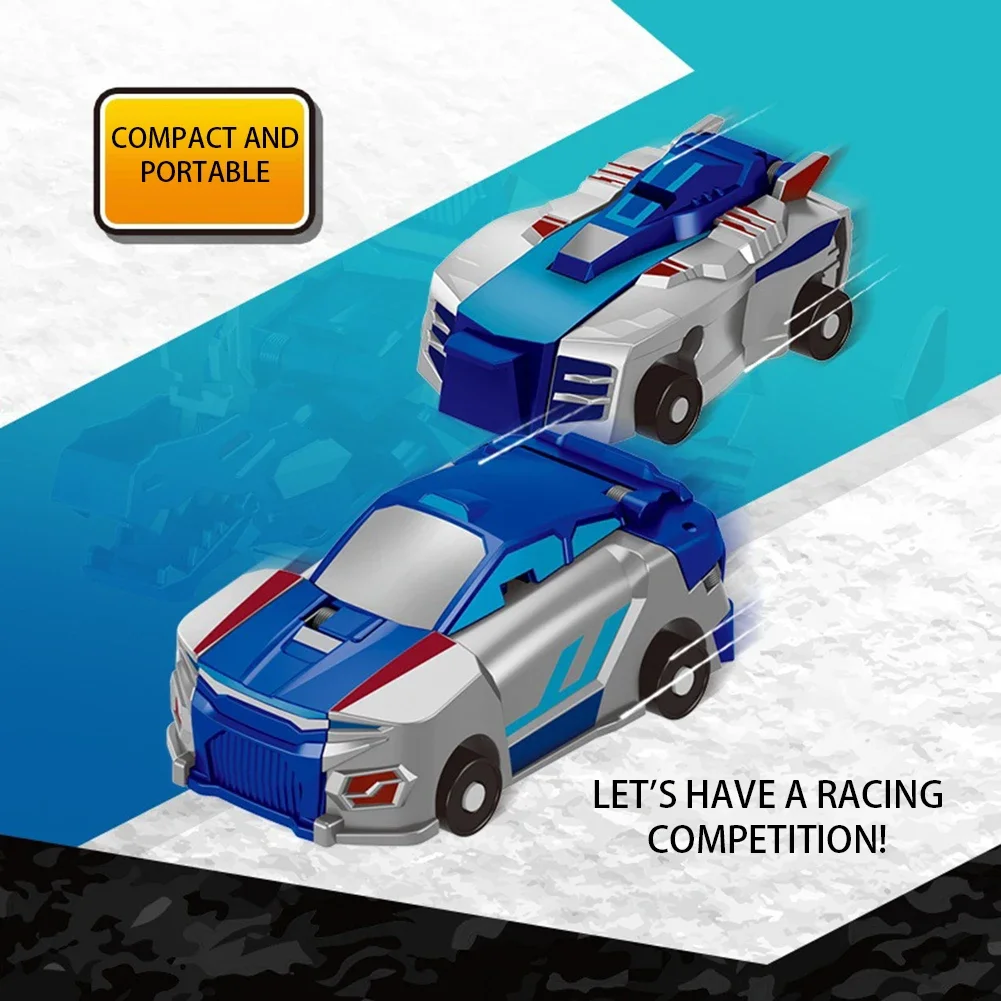 Creative รถเปลี่ยนเป็นของเล่นยูนิคอร์น 2 ใน 1 Winged Pegasus รถยนต์รุ่น Inertial เลื่อน Racing รถ Impact Deformed ของเล่น