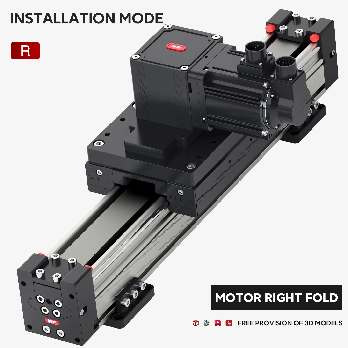 QRXQ RXP100Z Linear Slide Effective Travel Stroke Lenght 1000 1100 1200 1300 1400 1500mm Timing Belt Linear Slide Guide Motion