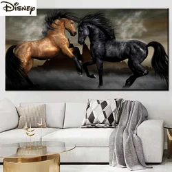 Large Brown Black Horse Diamond Mosaic Diy Cross Stitch Kits Crystal Embroidery Rhinestones Pictures Decor diamond painting Art