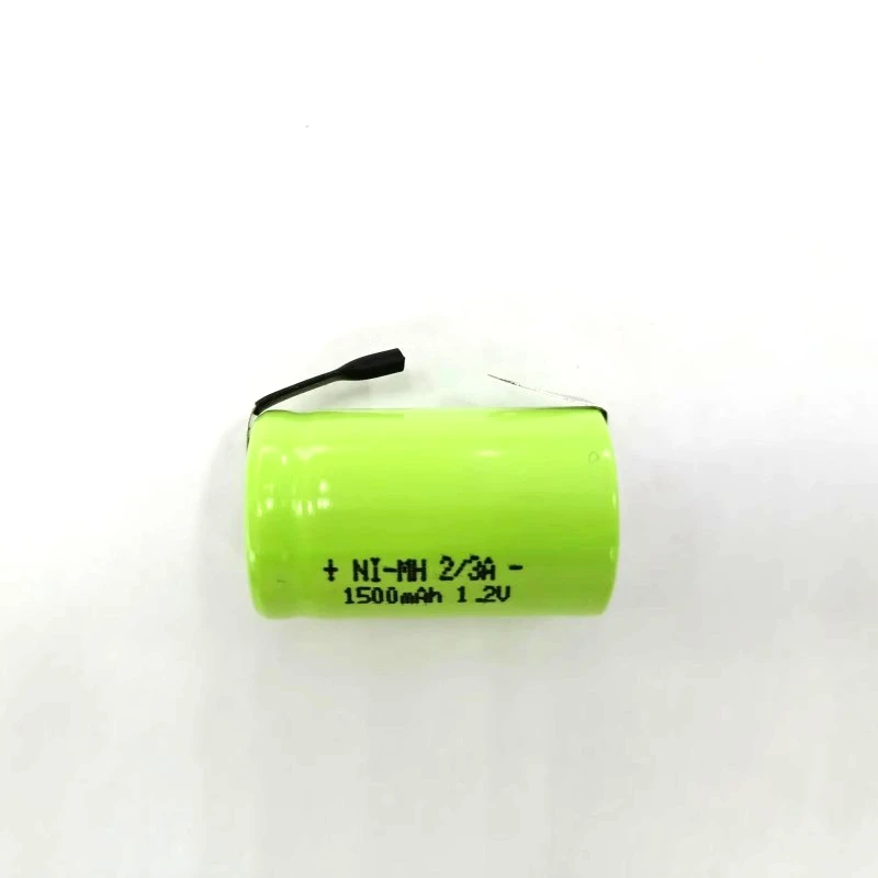 2Pcs/lot  2/3A 1500mAh 1.2V Rechargeable Battery