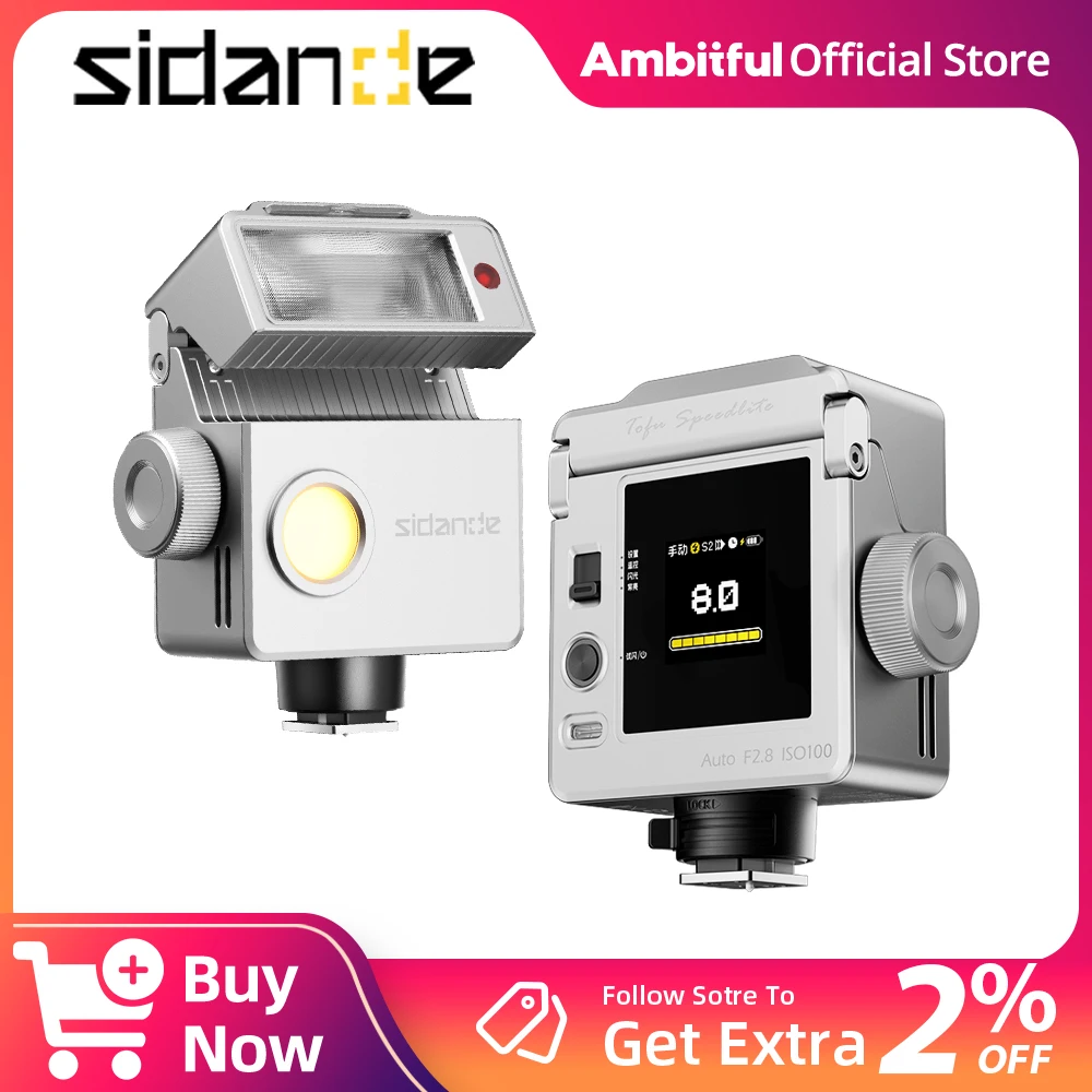 

SIDANDE T1 Retro Flash M/AUTO Mode Universal Hot Shoe Jump Flash Off-Camera for Sony Canon Nikon Fuji Pentax Olympus Fujifilm