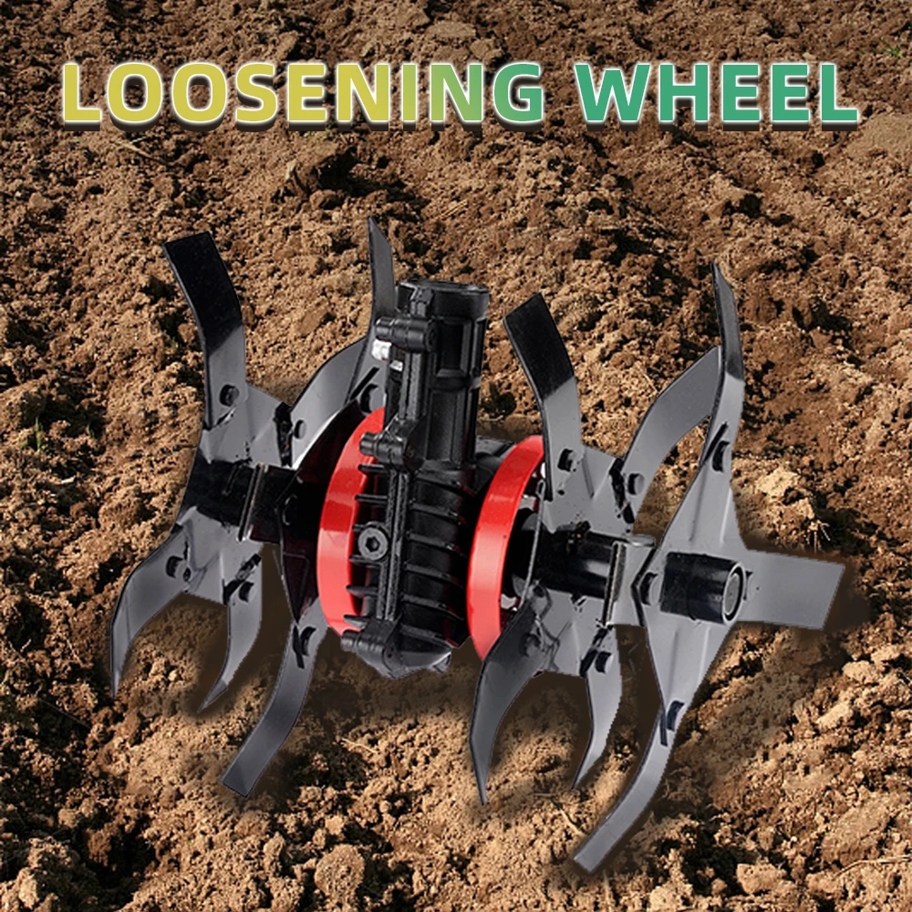 Lawn Mower Accessories Looseners Turning Soil Micro Tillage Trenching Cutter Heads Hoeing Heads Loosening Wheels Weeder Wheels