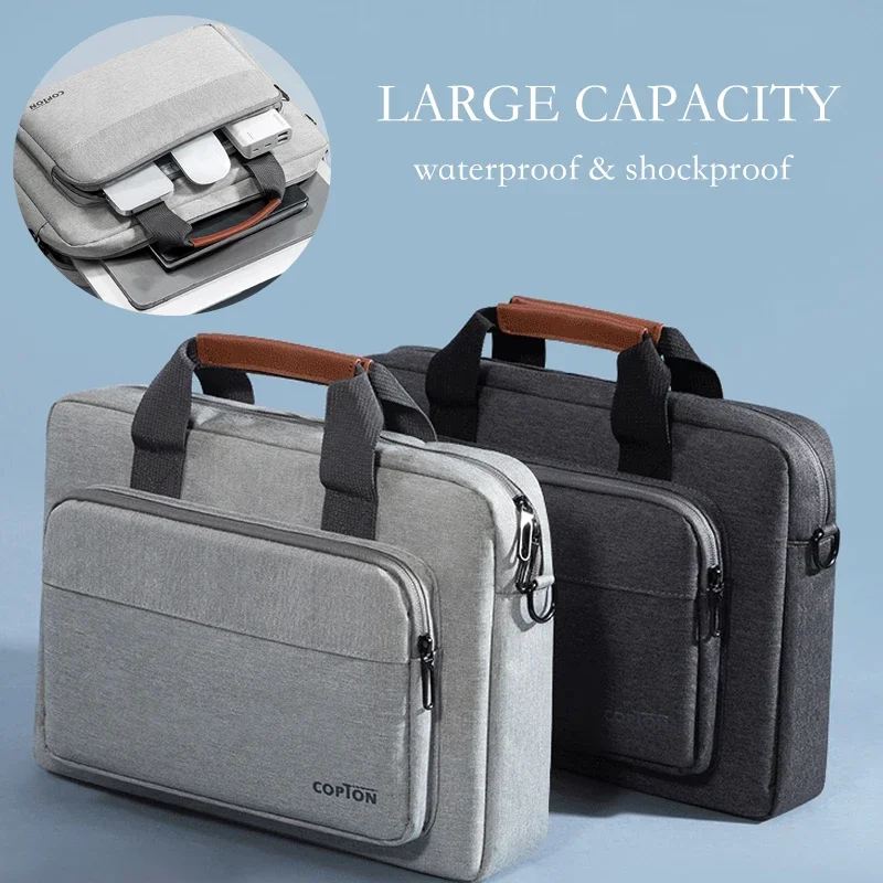 Men Laptop Bag 13.3 14 15.6 Inch for Macbook Air Pro 13 15 16 HP Huawei Asus Acer Dell Xiaomi Lenovo Shoulder Handbags Briefcase