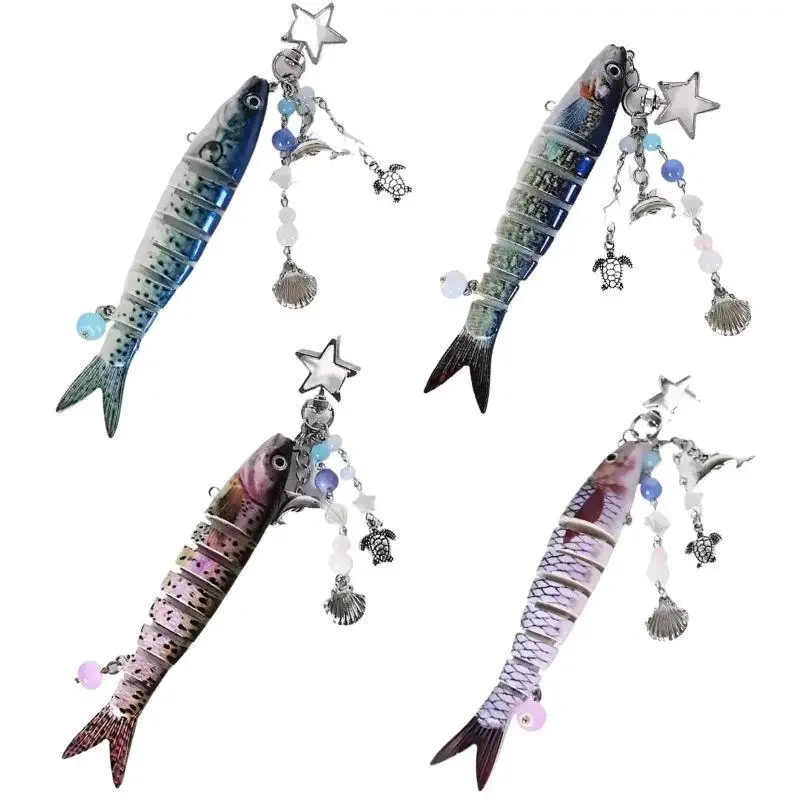 Llaveros creativos de peces, colgante divertido para amantes de la pesca, llavero maestro de pescador a la moda, colgante I Love Fishing, accesorios para mochila