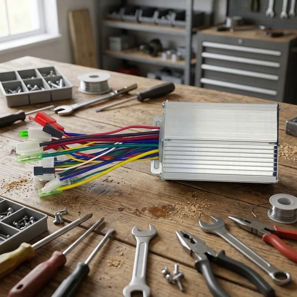 24V 300W EV Motor Controller Compatible with Multiple 24V Motor Types Used in Light Duty Electric Transportation Equipment