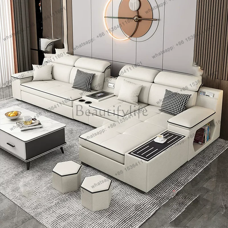 Factory Direct Sale Corner Leather Living Room Sofas Couch Armchair Sectional Nordic Modern Outdoor Sofa Luxury Minimalist Divan