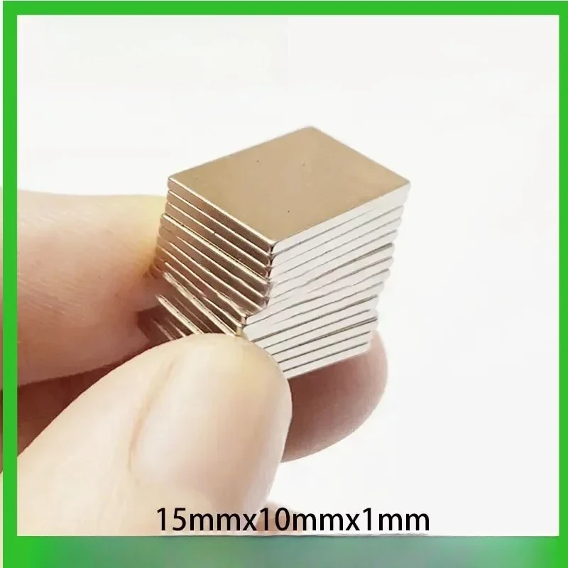 15x10x1mm Square Magnets Can Be Widely Used for Refrigerators, Office Document Fixation and DIY 15x10x1mm