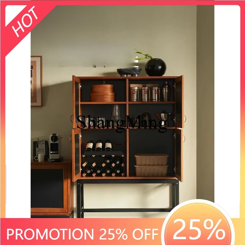 

CL простой бытовой средневековый шкафчик для хранения из цельного дерева, соответствующий цвету