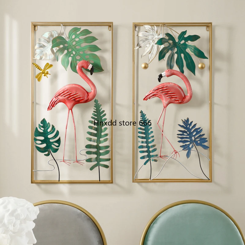 Nordic style wall pendant creative flamingo pendant