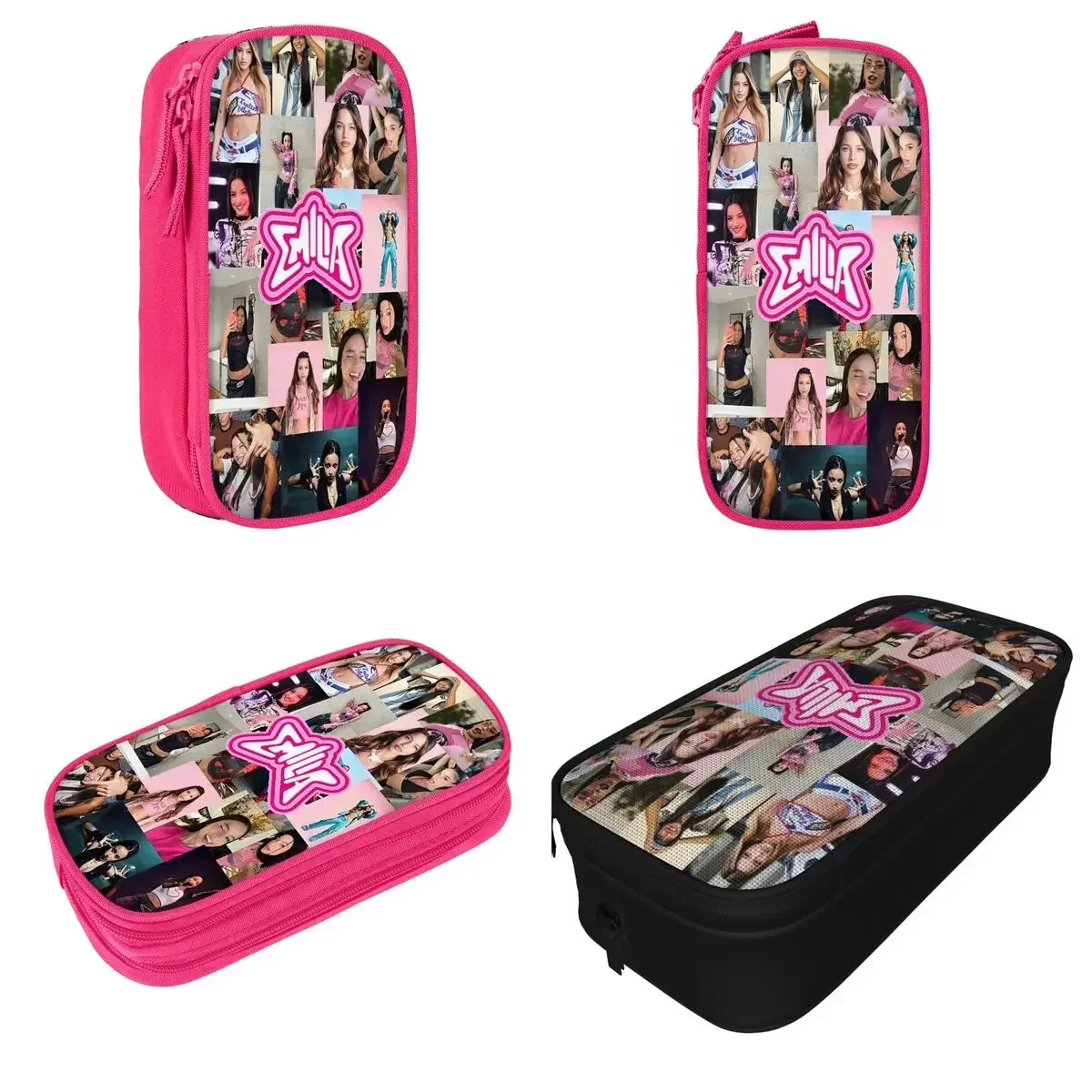 

Emilia Mernes Pencil Cases Pen Box Pencil Bags Kids Large Storage School Supplies Cosmetic Pencil Box