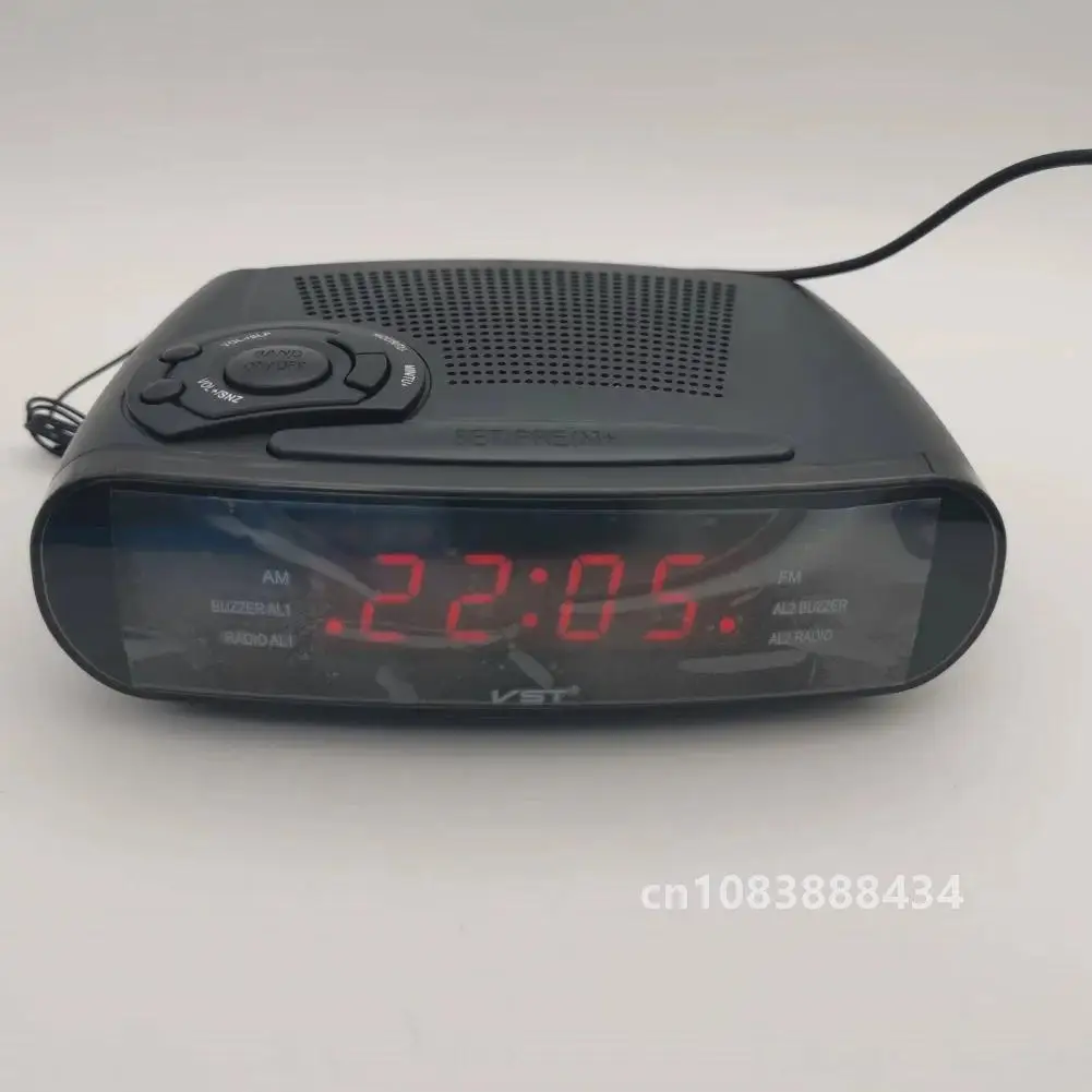 

Alarm Clock Radio With AM/FM Digital LED Display With Snooze, Battery Backup Function