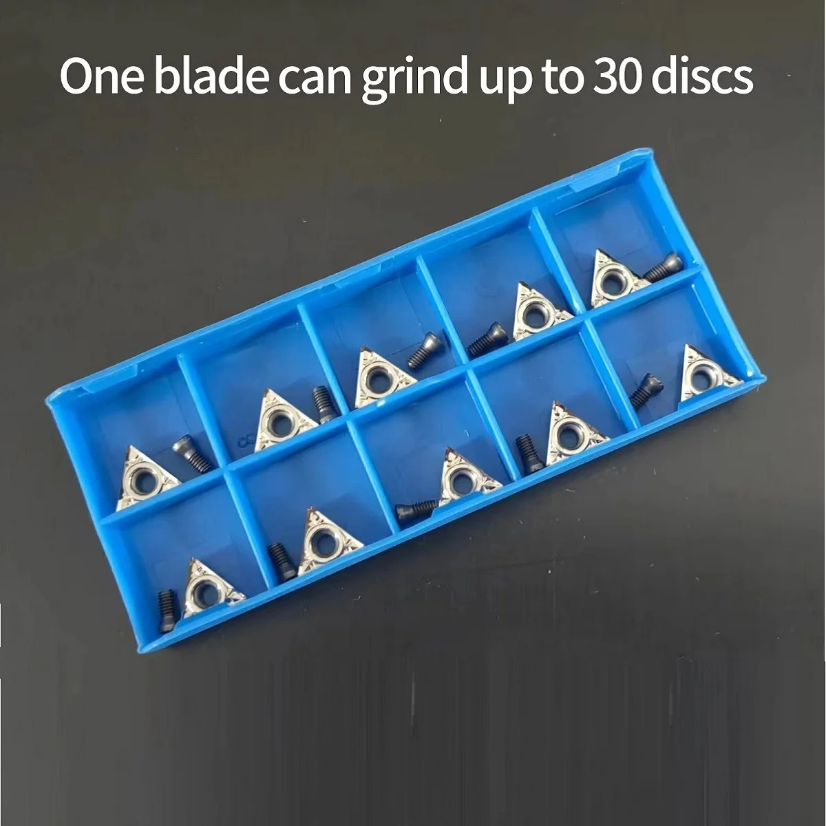 New10 Pcs Hexagon Carbide Bit Set for AM8700 BL618 BL718 Automotive Brake Lathe Positive Rake Automotive Maintenance Tools