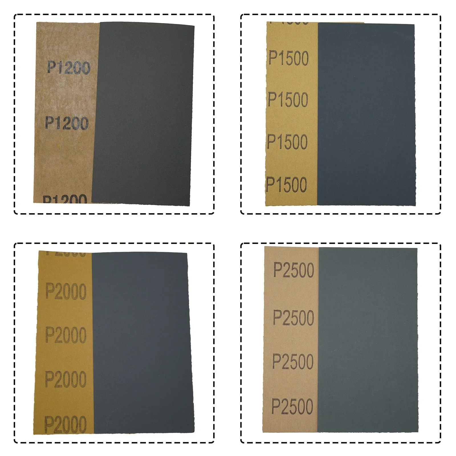 2500 Sandpaper Wet / Dry 3000 Wood 800 18pcs/Set Silicon Carbide Stone 400-3000 Grit 600 9 Sizes Ceramic Glass