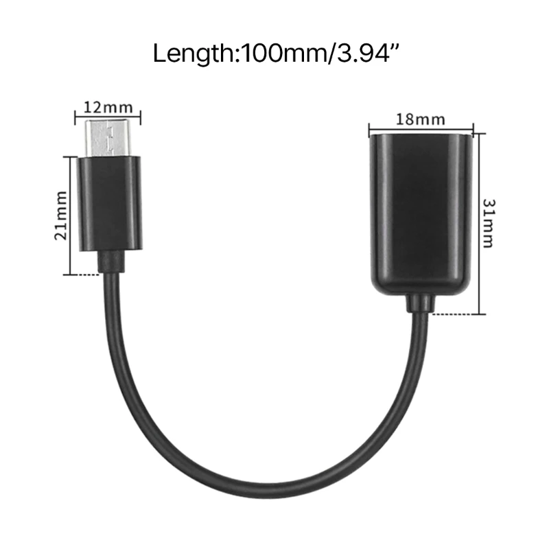 For Orange TypeC OTG Cable for Orange OTG Transfer Cable Conversion Line 10CM