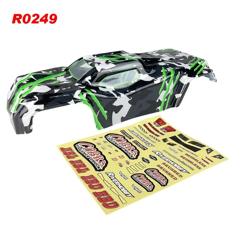 Voor VRX 1/8 Schaal PVC Auto Shell voor Cobra RH818,R0249 fit COBR RH818 1/8 rc auto, auto lichaamsdelen