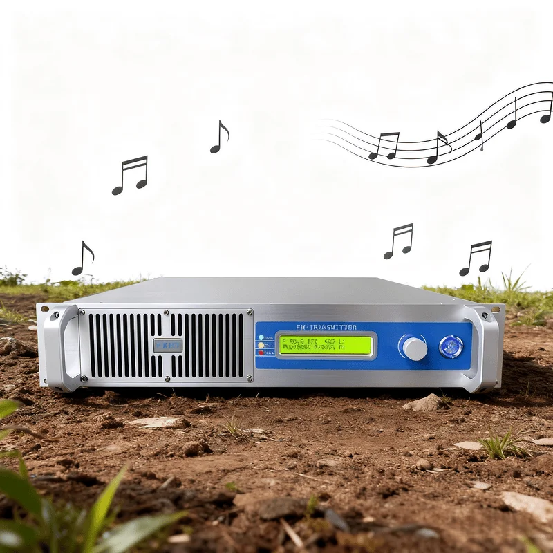 

100-240V Wide Voltage YXHT-500W FM Transmitter (110V&220V Supported) - Stable, W Display, for Radio Station/Theme Park