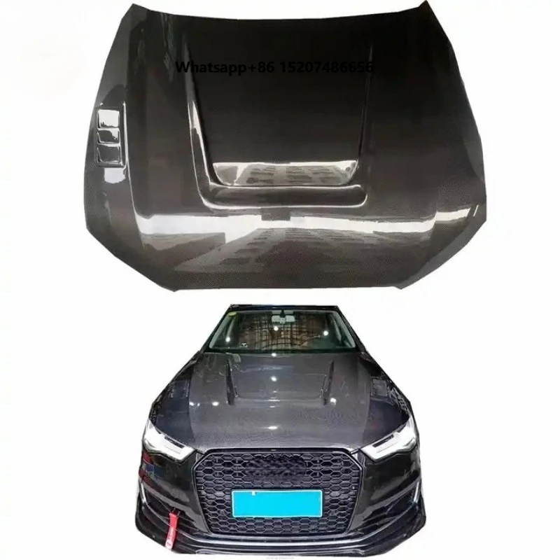 High Quality Car Front Hoods C7 A6 S6 Rs6 2013-2016 Carbon Fiber Hood