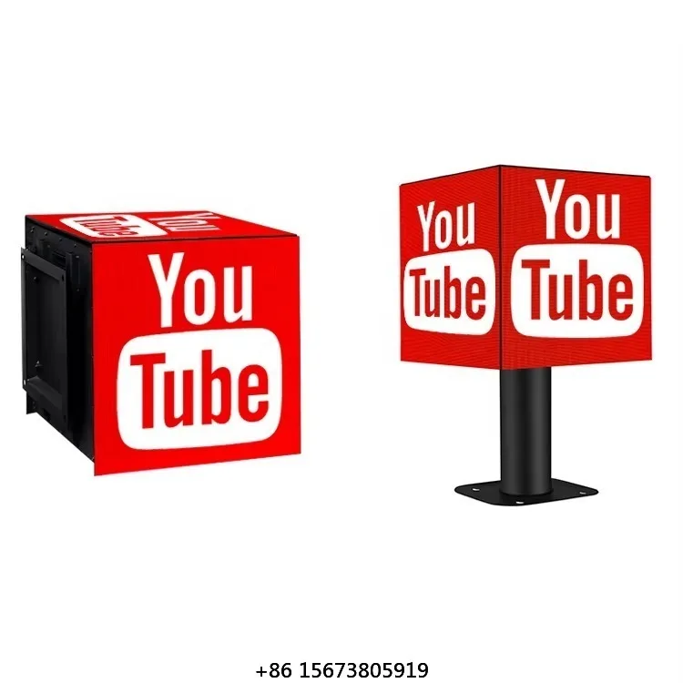 

Популярный светодиодный 3D-экран-куб P2.5 размером 320*320 мм, многогранный, для помещений и улицы, 4-сторонний светодиодный экран-куб