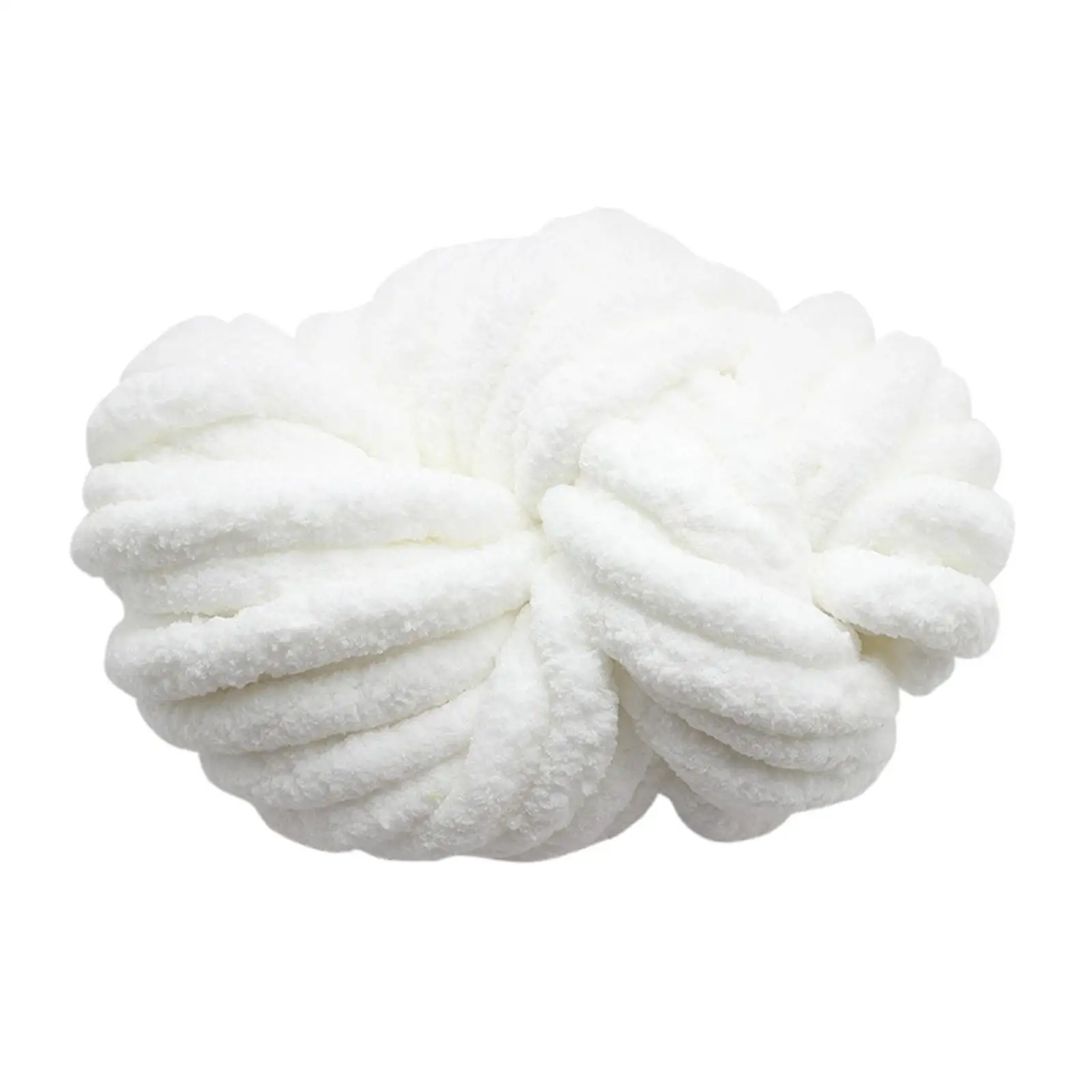 Chunky Chenille Yarn Plush Jumbo Yarn Gauge 7 Giant Acrylic Fibers Bulky Yarn for Throw Scarf DIY Crafts Hat Hand Knitting