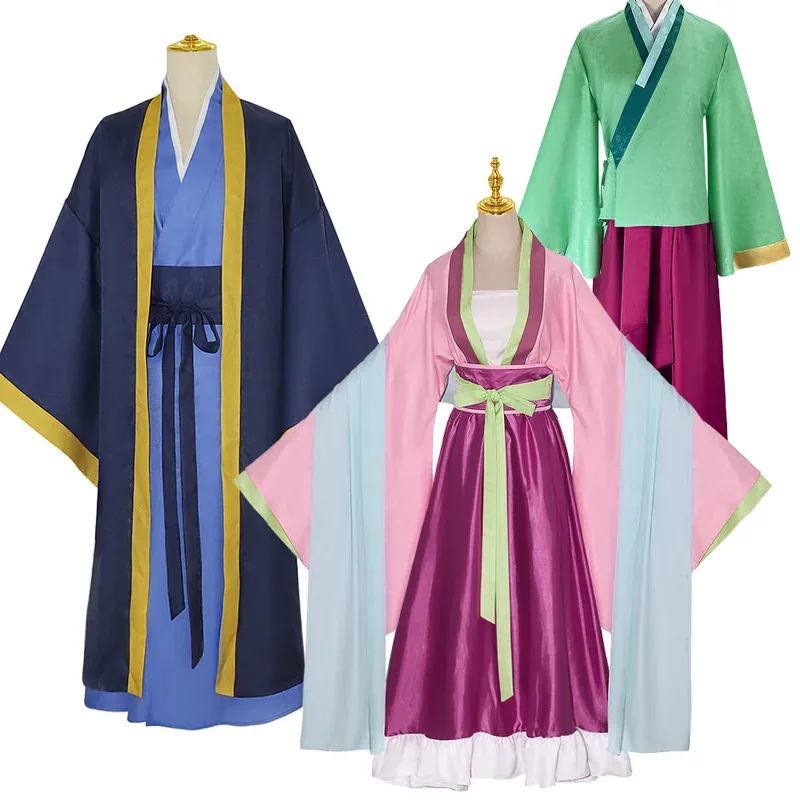 

qa156Maomao Cosplay Costume Anime The Apothecary Diaries Hanfu Antiquity Uniform Necklace Earrings Hairpins Girls Women