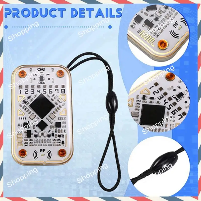 

M20K Chameleon Ultra RFID-эмулятор RFID-считыватель смарт-чипов, эмулятор + 9CUID-брелок, 125 кГц, 13,56 МГц, декодирование карт, NFC-дубликатор