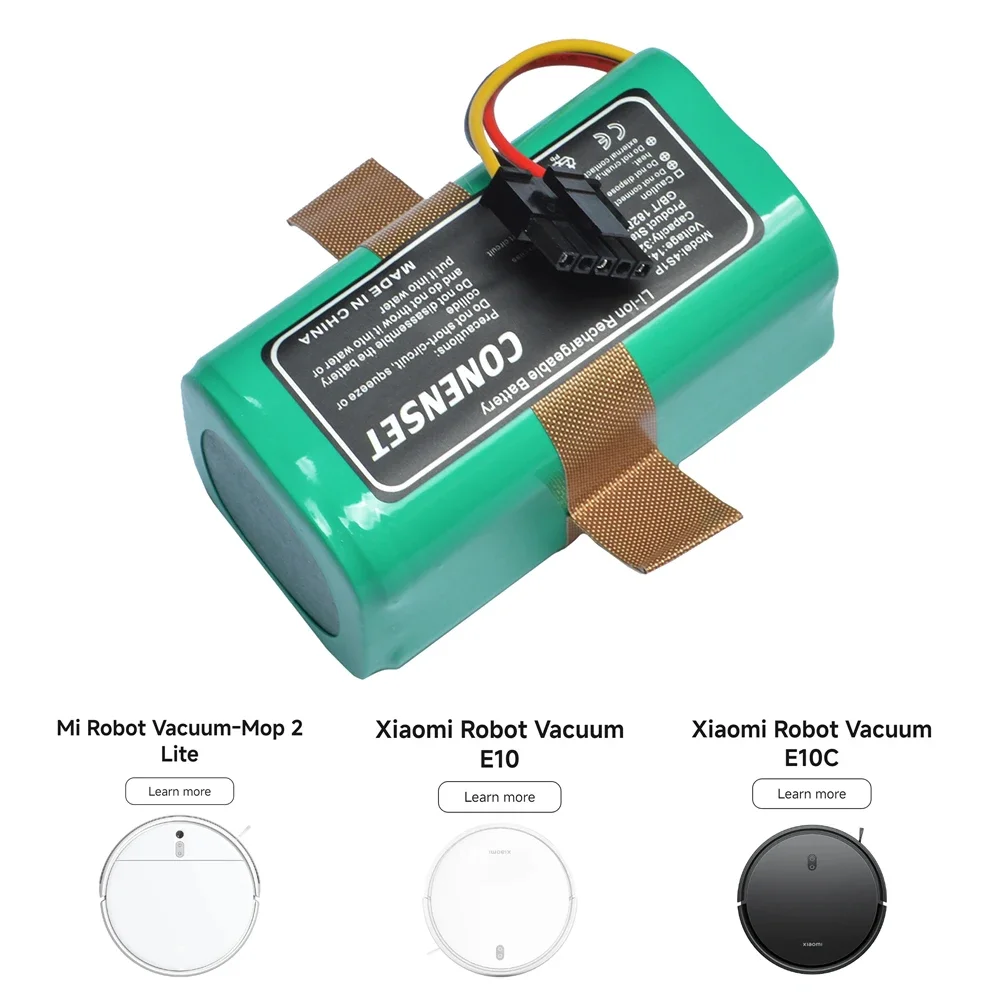 14.4V 3200mAh Replacement Battery For Xiaomi Mi Robot Vacuum-Mop 2 Lite MJSTL Xiaomi E10 E10C Robot Vacuum Cleaner