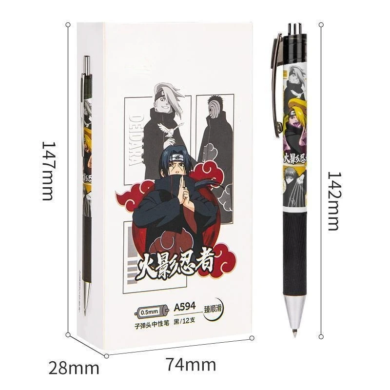 NARUTO Uzumaki Naruto Hatake Kakashi Uchiha Obito Kreativer Cartoon-Gelstift Glatt und langlebig schreibender Unterschriftenstift Studentengeschenk – Detail 6