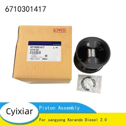 New Genuine Piston Assembly 6710301417 For Ssangyong Korando Diesel 2.0