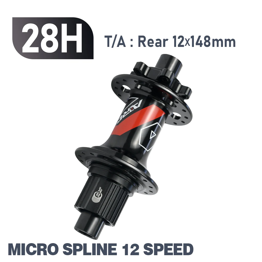 ARC MT009 Rear Hub 4in1 BOOST 10x135 12x142 12x148 MTB XC Gravel E Bike Bicycle Hub 28H 32H HG XD MS-Micro Spline 12V 6 Pawl image 3