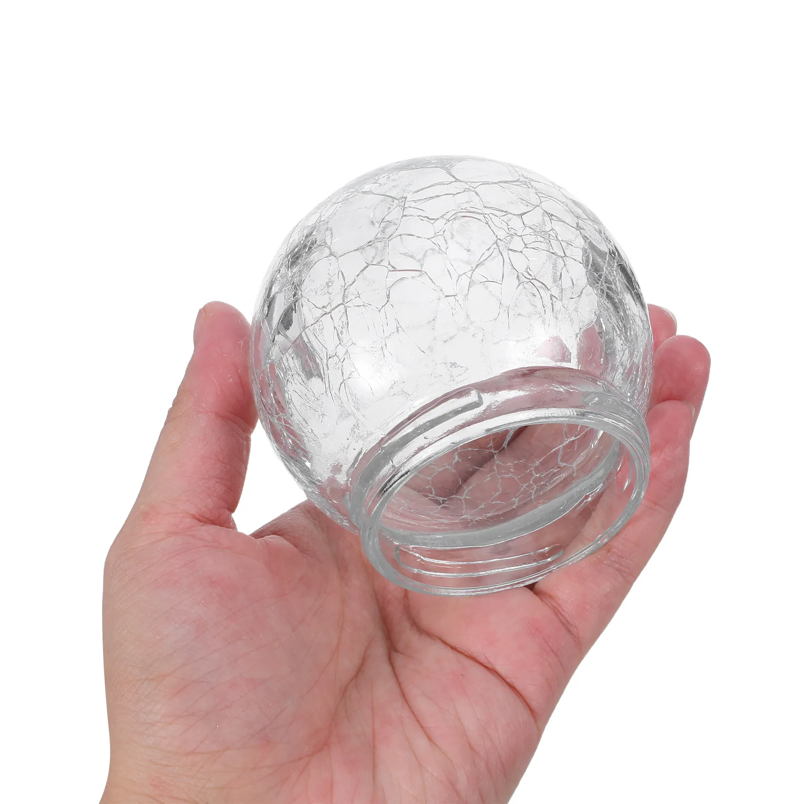 

8 шт. стеклянных плафонов с эффектом кракле, прозрачные сменные плафоны-шары диаметром 8 см для уличных, потолочных, туалетных, ванных и садовых светильников