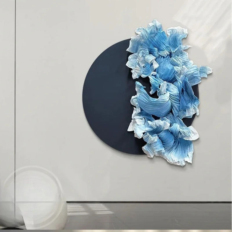 Handmade fabric installation, hotel lobby sales department art decoration