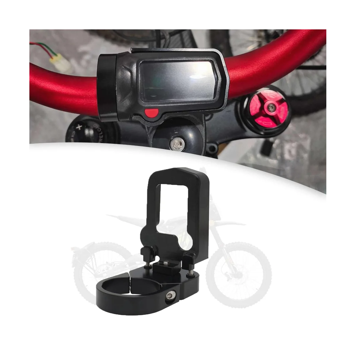 حامل نقل رقمي للدراجات النارية لـ Sur-Ron Sur Ron Light Bee X/S/LBX Segway X160/X260-أسود