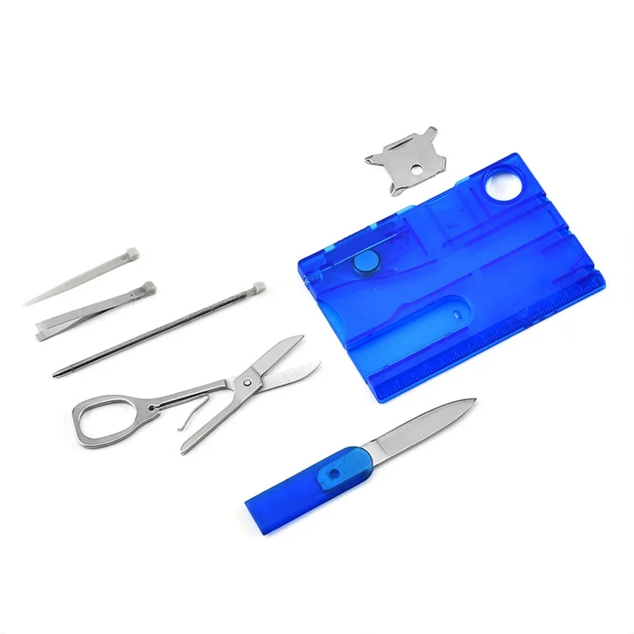 12 In 1 Portable Hiking Cards Pocket Credit Card Portable Multi Tools Outdoor Survival Camping Equipment EDC Tool Gear Gift Hand