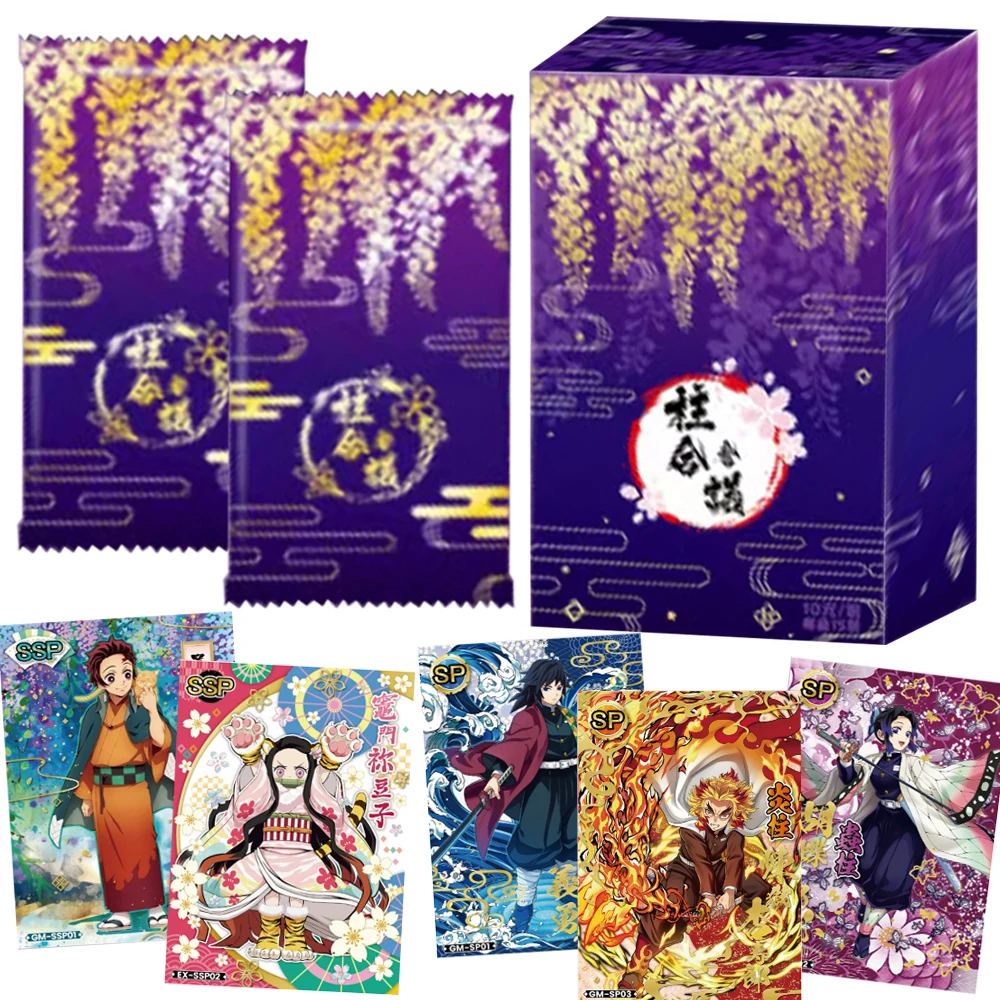 بطاقات مجموعة Demon Slayer بتصميم رائع SSP UR CR Rare Limited بطاقات شخصيات الرسوم المتحركة الشهيرة هدايا محبوبة للأطفال #1