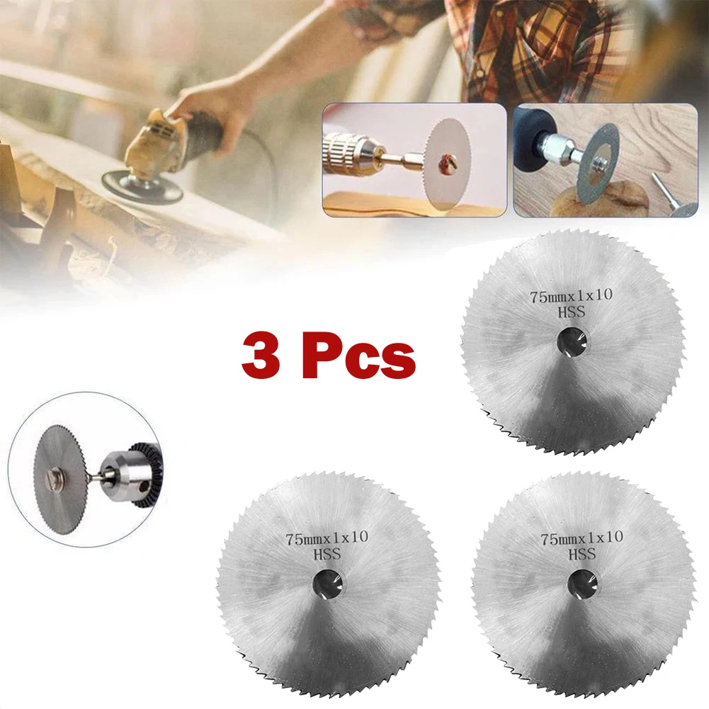 Cutting Disc Saw Blade Air Tool Accessories Silver Aluminum For Angle Grinder Cutting Wood HSS Laminate Plastic