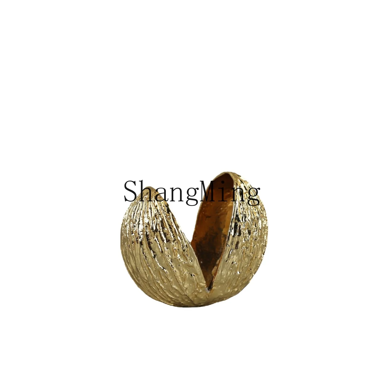 

DSA simple modern metal nut shell gold home living room bedroom bookshelf home accessories handicrafts small ornaments