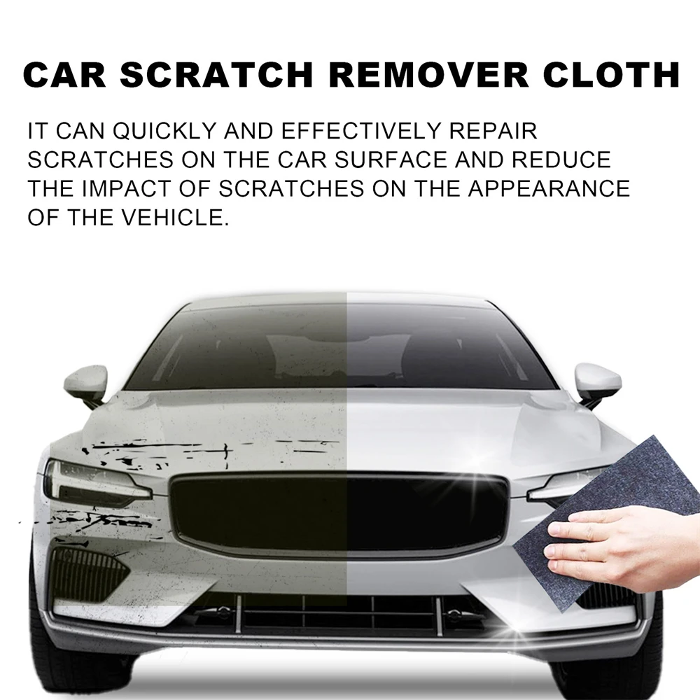 12PCS Breath Green Nano Sparkle Cloth Car Scratch Remover Nano Cleaning Cloth Vehicles Car Paint Scratches Repair Set