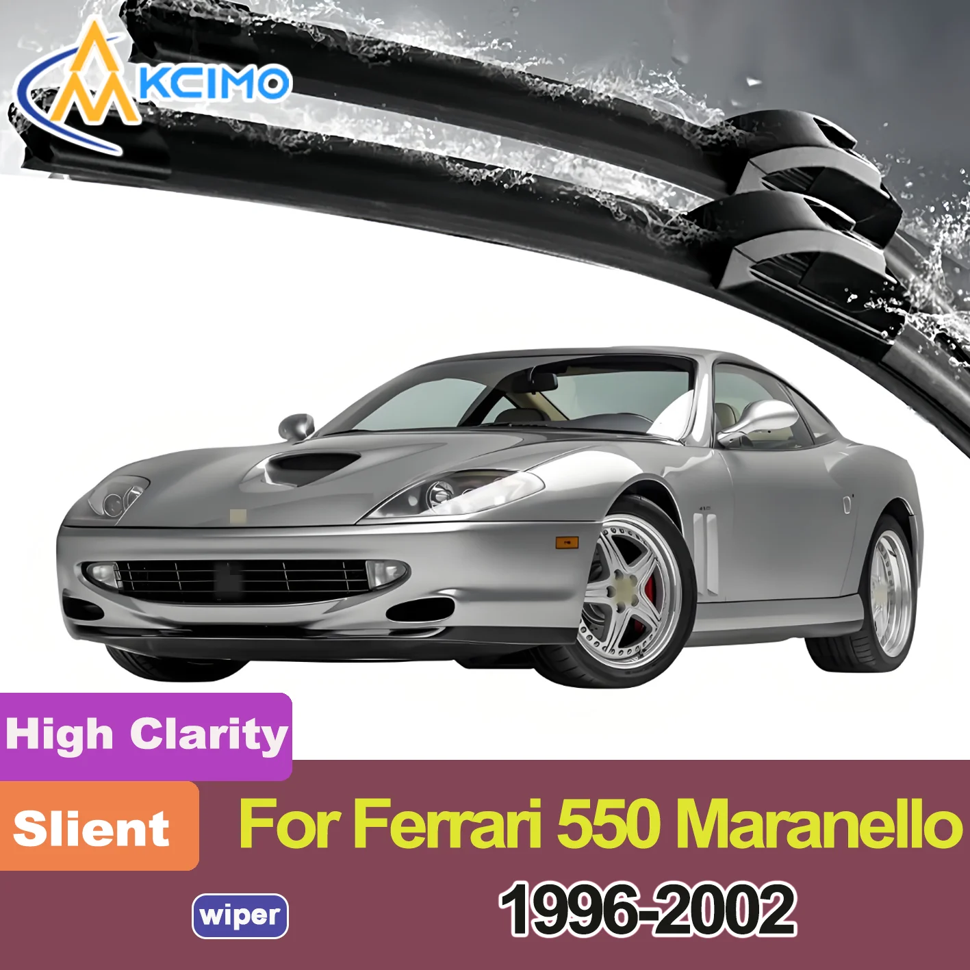 

2PCS New Front Windshield Wiper Blade for Ferrari 550 Maranello F133 1996-2002 Front Windshield Auto Wipers Blade Accessories